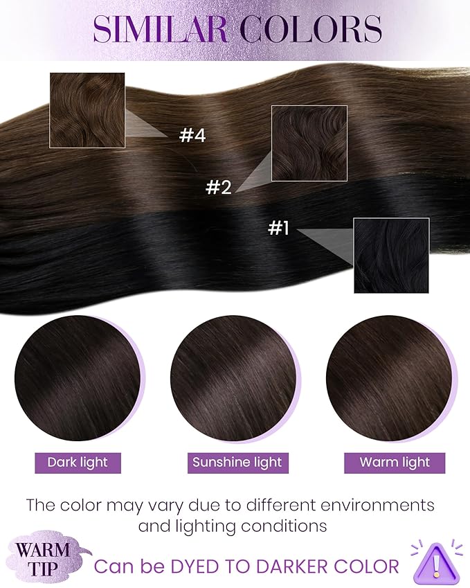 LaaVoo Itip Human Hair Extensions Dark Brown I Tip Hair Extensions Real Hair Itips Hair Extension Human Hair Long Straight Hair 14inch 80g 160s
