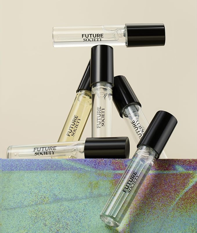 Future Society Fragrance Discovery Set - Luxury 6 Piece Perfume Sample Set - Travel Size Eau de Parfum Collection - Mini Fragrance Samples - Clean & Modern Unisex Perfumes - 2ml Each