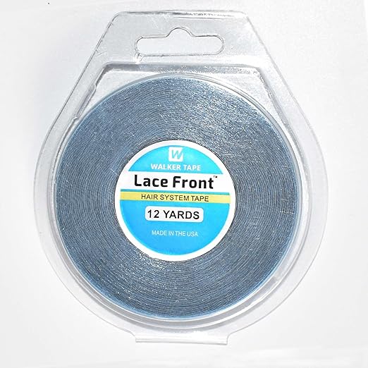 Medical Grade Wig Tape - 3/4''x12Yards Double Sided Adhesive, 4-Week Hold for Lace Front Wigs/Toupees, Hypoallergenic & Waterproof, Easy to Separate (Made in USA)
