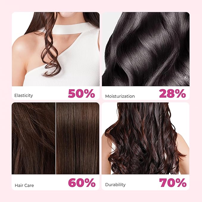 6 in 1 Hair Dryer Brush, Detachable Air Styler, 3 Heat Settings Blow Dryer Brush Frizz-Free Volumizing, Straightening, Curling ALCI Safety Plug for Travel & Home Styling (Black)