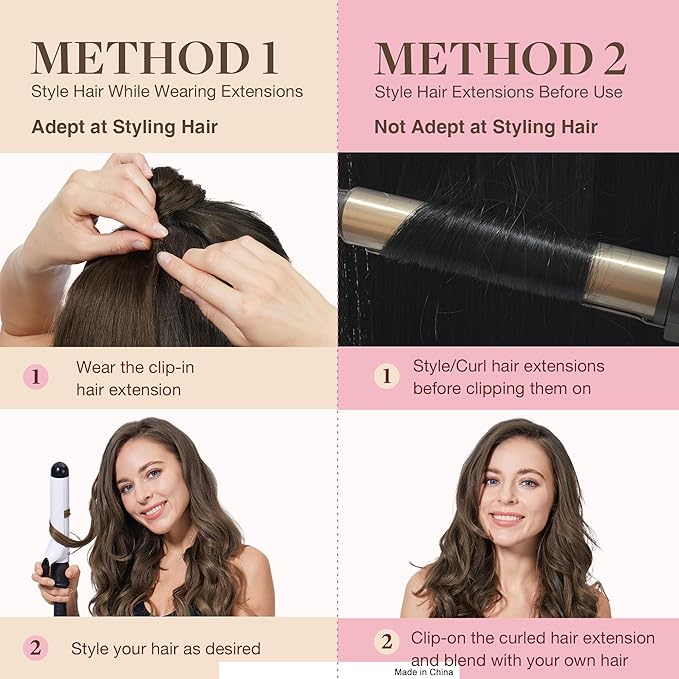 GOO GOO Clip in Hair Extensions Real Human Hair, Remy Human Hair Extensions Clip ins for Women, Natural Human Hair, 16inch 110g 7Pcs, 5 Light Ash Brown