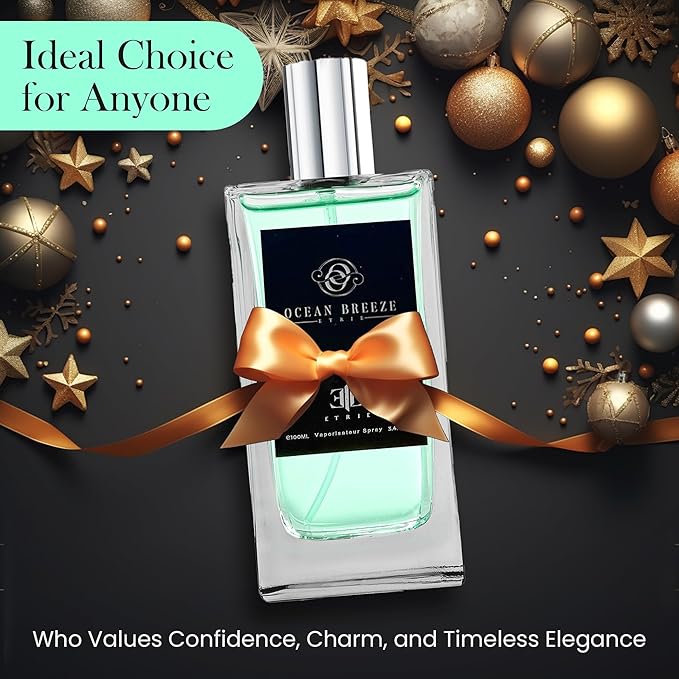 Ocean Breeze Cologne for Men - Fresh Citrusy, Pine-Like Aroma, Deep Earthy Undertones of Cedar, Sandalwood, and White Musk, Long-Lasting Men’s Fragrances – 100 ml