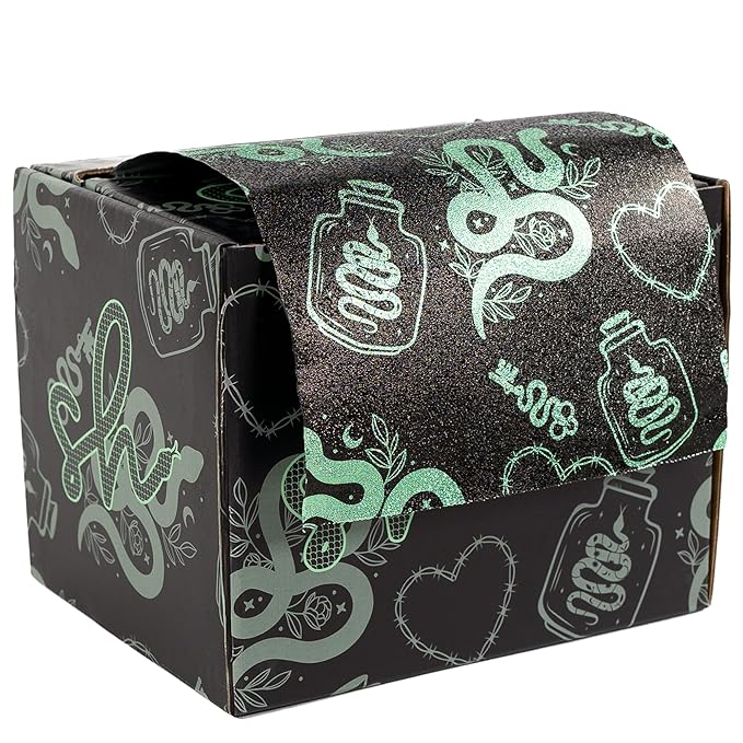 Simply Hair Hair Foil Roll – 100m Embossed Medium Weight Roll with Built-In Cutter – Custom Length Foil for Hair Dye, Highlights & Balayage - No-Slip Grip - 12.7cm - Serpent