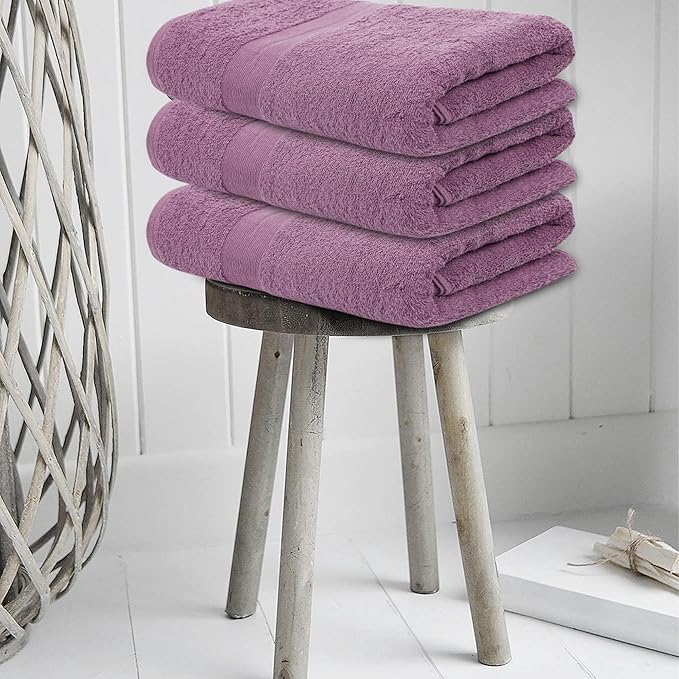 Softolle Luxury Bath Towels Set of 4 (27” x 54”) | Towels for Bathroom | Super Soft | Highly Absorbent Towels for Home, Spa, Gym (Purple Ash)