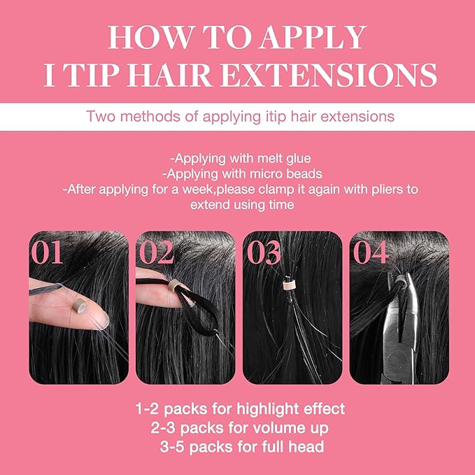 GOO GOO I Tip Hair Extensions, Real Human Hair, 24inch 50g, Cold Fusion, Invisible Remy, 5 Light Ash Brown