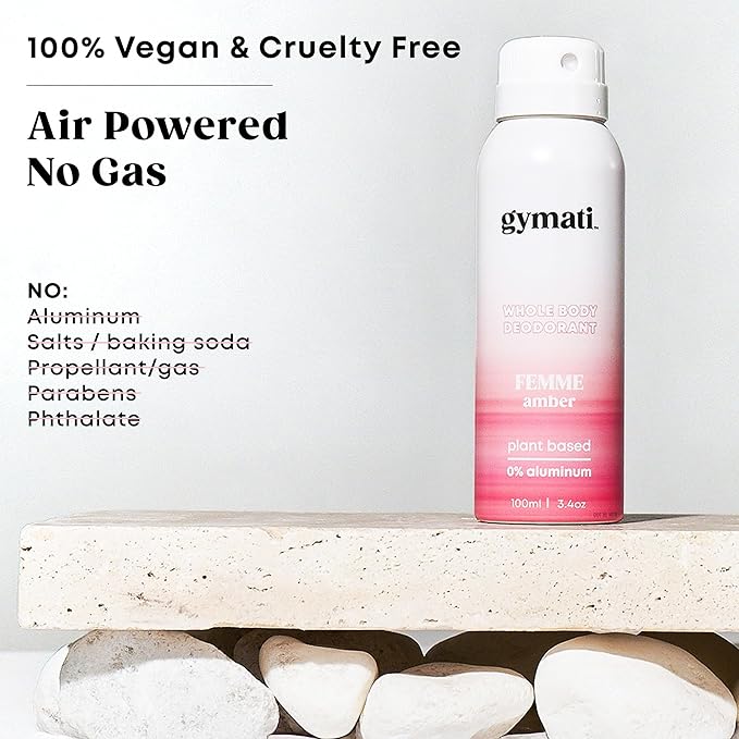 Gymati Fitness Body Deodorant Spray Aluminum Free - Women - Pack of 2