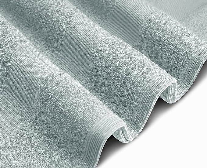 Softolle Luxury Bath Towels Set of 4 (27” x 54”) | Towels for Bathroom | Super Soft | Highly Absorbent Towels for Home, Spa, Gym (Silver Grey-Charcoal Grey)