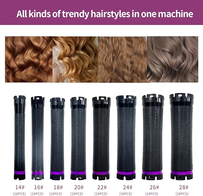 Digital Hair Perm Machine Hair Curler, Roller with Cable Box, Salon Equipment Ceramic Styling Stand Device Used to Create Different Waves Hair Roller with LCD Display