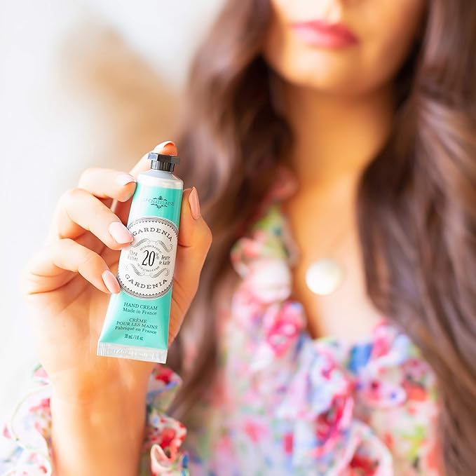 La Chatelaine Hand Cream Trio Tin Gift Set, Natural Hand Lotion, Made in France with 20% Organic Shea Butter, Moisturizing (Gardenia, White Grapefruit, Citrus Fizz) 3 x 1 fl.