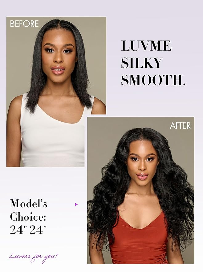 LUVME Clip in Hair Extensions Real Human Hair, Remy Human Hair Extensions Clip ins for Women, Natural Human Hair, 14inch 135g 9Pcs, Natural Black