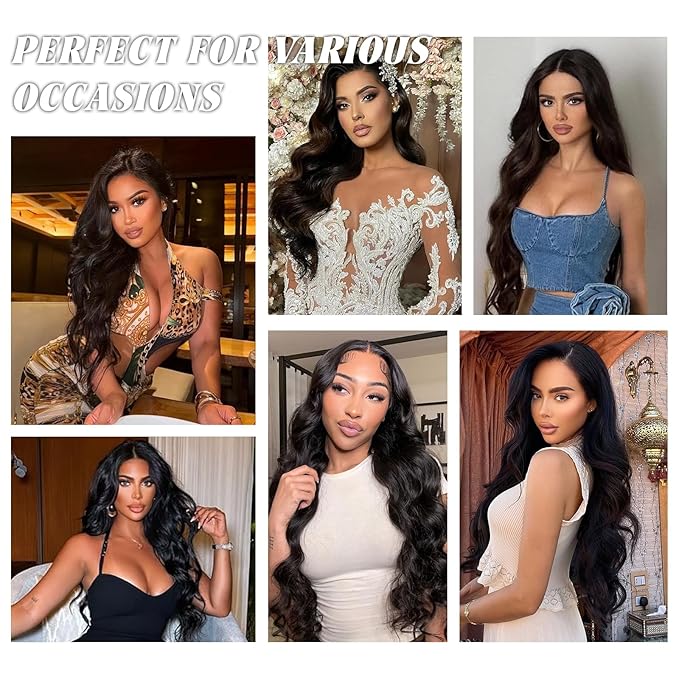 16A Raw Body Wave Bundles Human Hair 100% Human Hair Bundles,Triple Lifespan Virgin Remy Hair Extensions,Keep Texture Silky Soft After Multiple Washes (Body Wave 4 Bundles, 18 20 22 24 Inch)