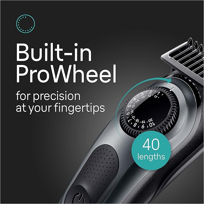Braun All-in-One Style Kit Series 5 5470, 9-in-1 Trimmer for Men w/Beard Trimmer, Body Trimmer for Manscaping, Gillette Fusion5 ProGlide Razor, 40 Length Settings, Rechargeable Battery, Cordless