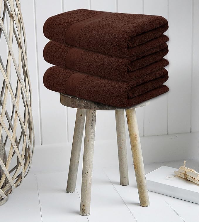 Softolle Luxury Bath Towels Set of 4 (27” x 54”) | Towels for Bathroom | Super Soft | Highly Absorbent Towels for Home, Spa, Gym (Brown)