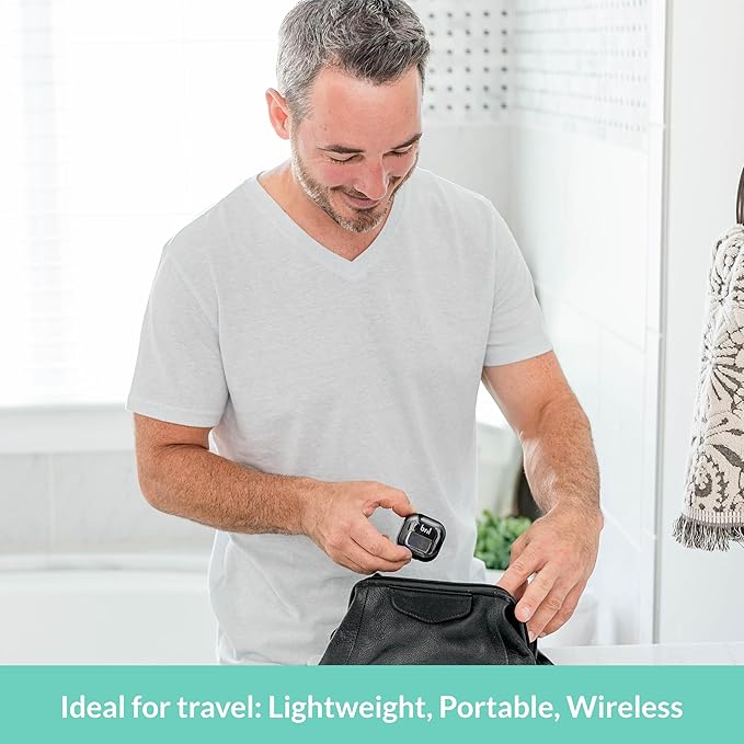 Bril UV-C Toothbrush Sanitizer, Portable Cleaner, Travel Cover, Magnetic Holder, and Rechargeable Case for Any Size Toothbrush, Multi-Pack