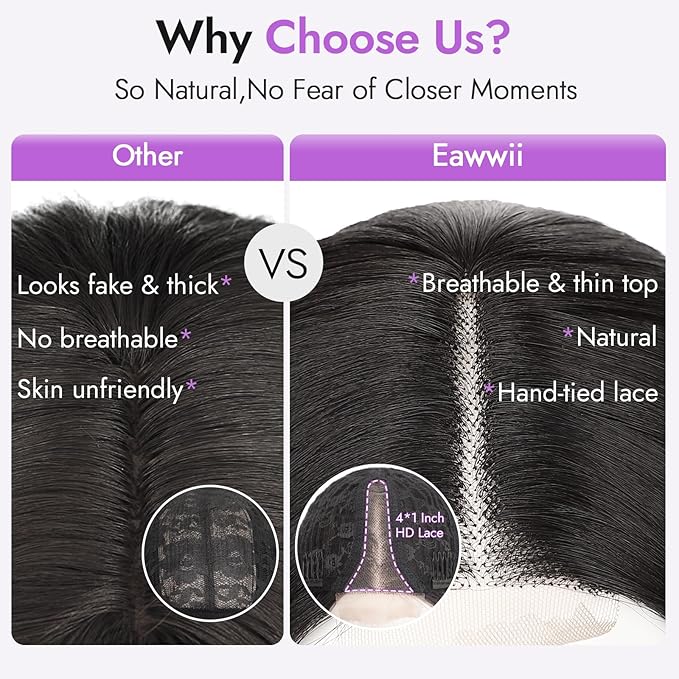 Ombre Brown Short Wavy Wig for Women Lace Hairline Bob Style Synthetic Heat Resistant - Natural Appearance for Everyday Hairstyle 14 Inch