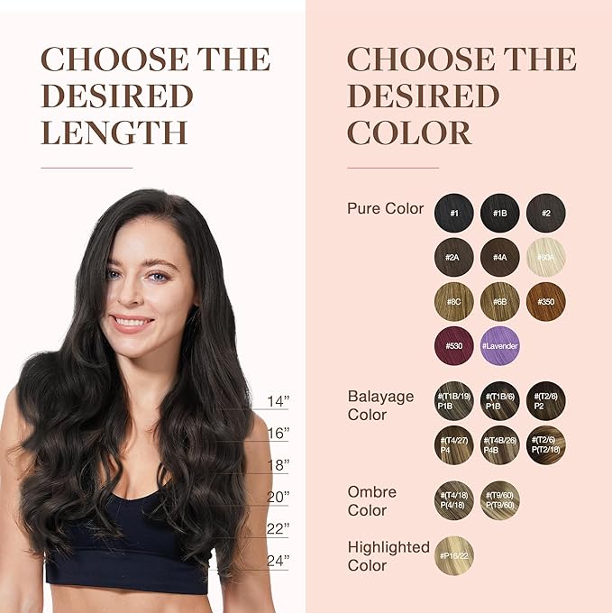 GOO GOO Clip in Hair Extensions Real Human Hair, Remy Human Hair Extensions Clip ins for Women, Natural Human Hair, 20inch 200g 7Pcs, #1B Natural Black