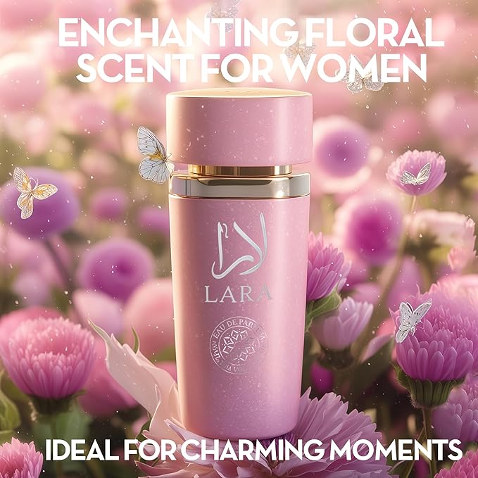 4PCS Perfume Set for Women - Floral Fragrance Gift Set with Vanilla,Sweet Fruity, Eau De Parfume| 3.4 Fl Oz Each Women's Cologne(Valentine Milano,Mon Amour Paris,Scret Plus,Lara Pink)