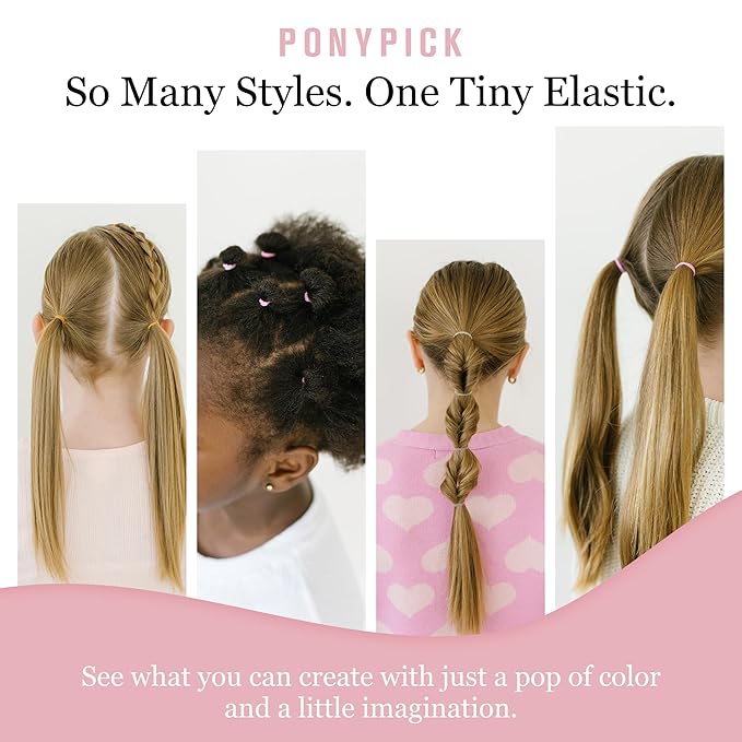 Clear Hair Elastics 1000 Pack | Strong Mini Hair Ties for Braids, Ponytails & Buns | No-Snag, Durable, Stretchy Elastic Bands for All Hair Types