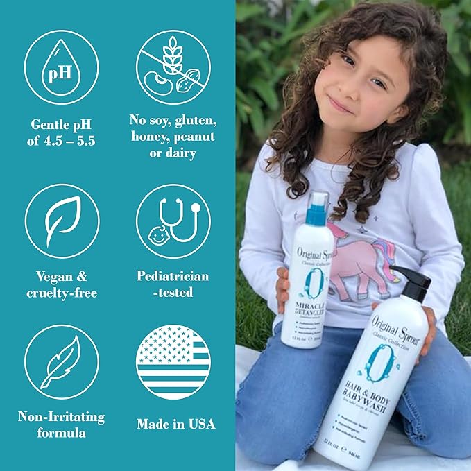 Original Sprout Miracle Detangler Spray, Lightweight Non-Greasy Leave-In Conditioner Spray for All Hair Types, Smooths, Softens & Detangles, Vegan, Cruelty-Free, Safe for Kids & Adults, 8 fl oz