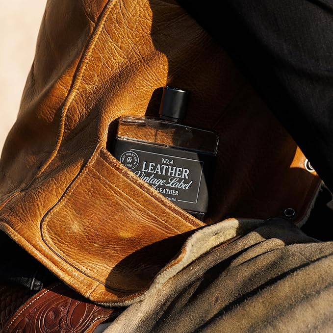 Tru Fragrance Beauty No. 4 Leather Vintage Label Deep Leather