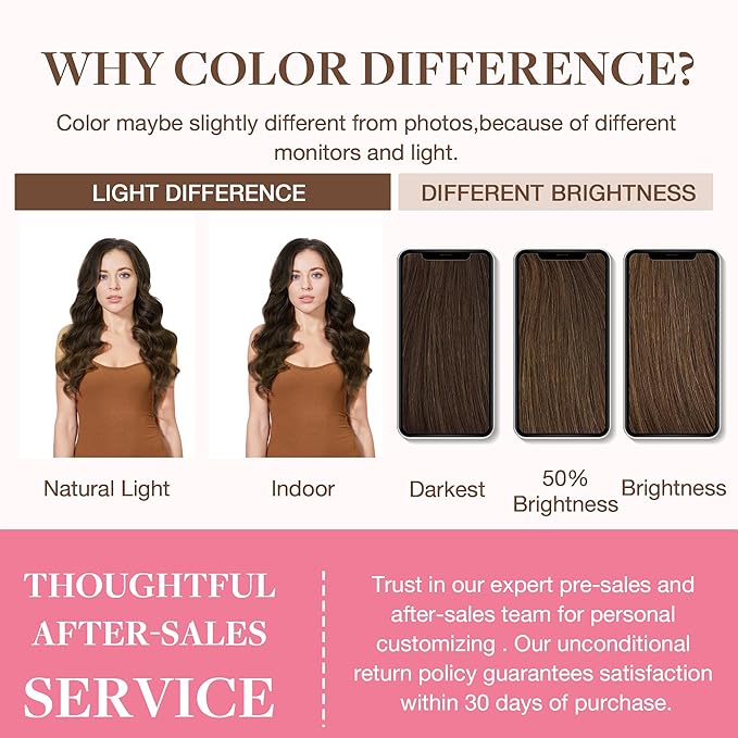 GOO GOO Clip in Hair Extensions Real Human Hair, Remy Human Hair Extensions Clip ins for Women, Natural Human Hair, 20inch 150g 7Pcs, 4A Chocolate Brown