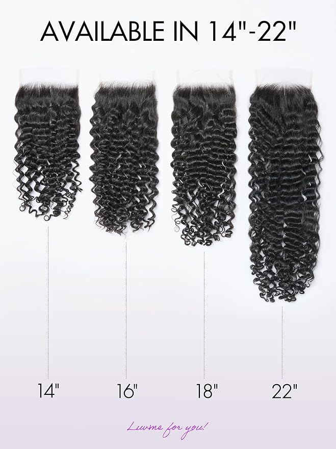 LUVME HAIR 5X5 Deep Wave 22" Human Hair Lace Closure