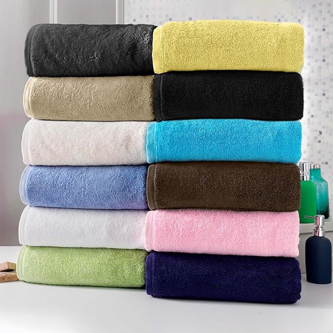 Classic Turkish Towels CTT - Premium Turkish Jumbo Bath Sheet, 100% Turkish Cotton, Absorbent & Ultra Comfy Bath Towel Sheets for Hotel & Spa | 40"x80" (Green)