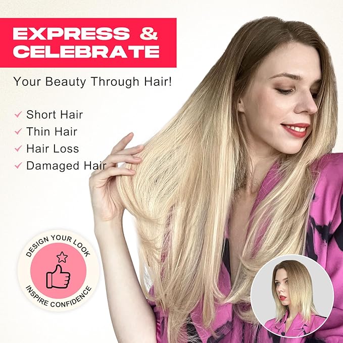 Hair Extensions, 4PCS 18" Clip in Hair Extensions Layered Cut Natural Lightweight Hairpieces with Thinner Softer Invisible Weft for Women - Siver Grey
