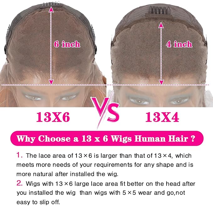 32inch 13 ×6 Brown Ginger Body Wave Lace Front Wigs Human Hair Pre Pluckd with Baby Hair 180% Density Brown Ginger Highlight Wigs Human Hair HD Lace Front Wig Colored Wigs for Women