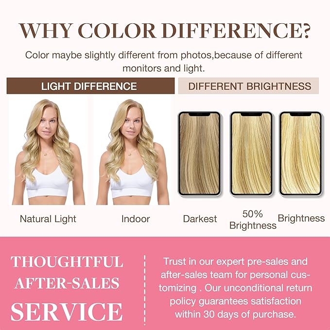 GOO GOO Clip in Hair Extensions Real Human Hair, Remy Human Hair Extensions Clip ins for Women, Natural Human Hair, 14inch 130g 9Pcs, 18D/22F Dirty Blonde Highlights