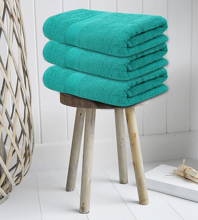 Softolle Luxury Bath Towels Set of 4 (27” x 54”) | Towels for Bathroom | Super Soft | Highly Absorbent Towels for Home, Spa, Gym (Teal)
