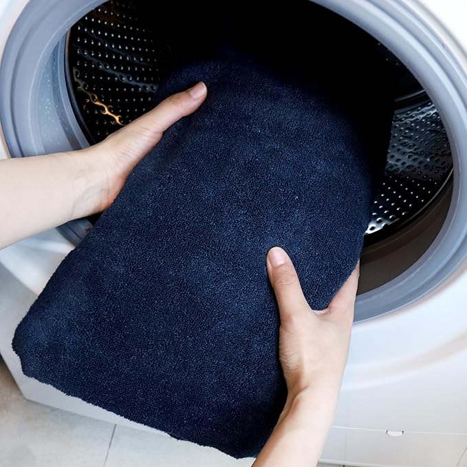 Everplush Classic 6 Pcs Luxury Bath Towels Sets,Highly Absorbent and Quick Dry Extra Large Bath Towel, Super Soft Towel for Bathroom, Pool, Swim (Navy Blue, Bath Towels 6PK)