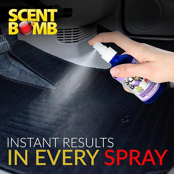 Scent Bomb Air Freshener Spray, Long-Lasting Odor Eliminator for Home & Car, Effective Deodorizer Spray for Kitchen, Bathroom, Fresh Room Spray & Smell Neutralizer, Lavender