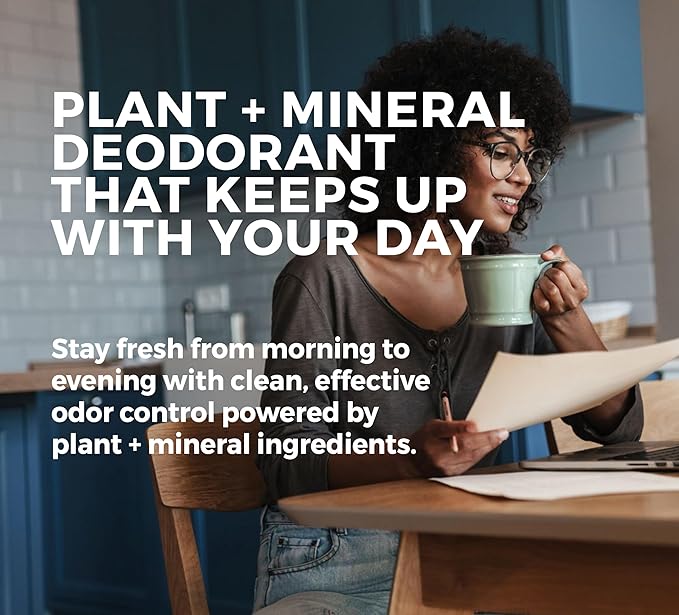 Rustic MAKA Plant + Mineral Deodorant - Nordic Tide | Strong Odor Control | No Added Aluminum, No Added Parabens, No Added Baking Soda | Long-Lasting Protection for Men and Women