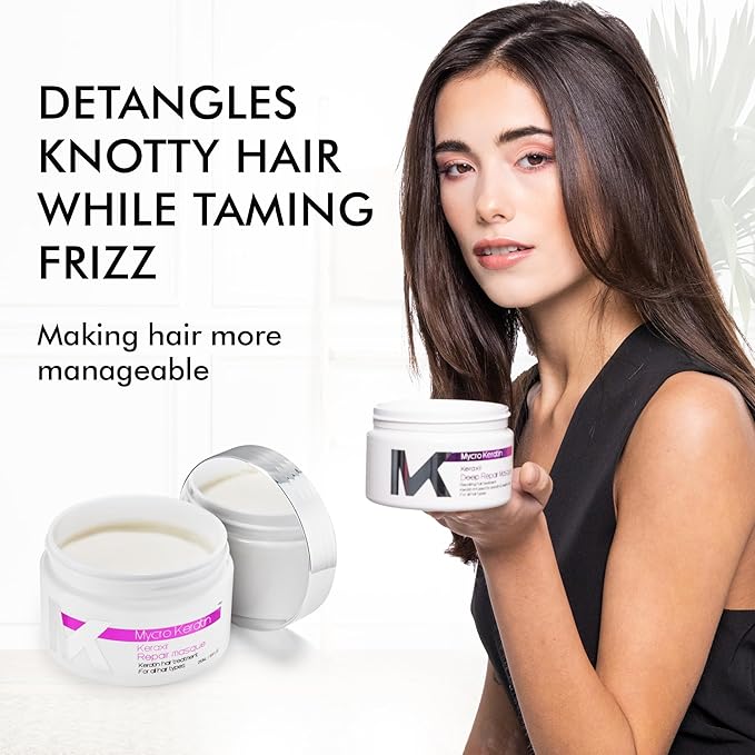 MK MYCRO KERATIN Keratin Keraxir Bonding Repair Hair Treatment - Deep Conditioner, Hair Mask for Damaged Hair, 8.45 Fl Oz