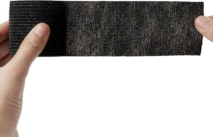 Sensi Wrap Grip Cover Sports Self Bandage Rolls 2-inch x 5-Yards 24pcs (Black)