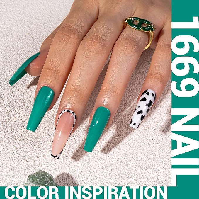 MelodySusie Green Gel Nail Polish,0.5fl oz Soak Off UV LED Turquoise Green Gel Polish Gift for Women Nail Art Manicure Salon DIY Nail Design Decoration at Home-1669