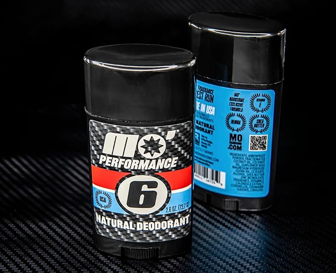 Mo' Handsome Natural Deodorant for Men – Aluminum-Free Odor Protection Made in the USA – Smooth Gliding, Sweat-Resistant, No Artificial Scents for Active Men, Athletes