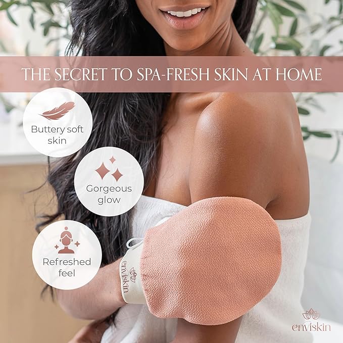 Dermaglow Deep Exfoliating Gloves- Black