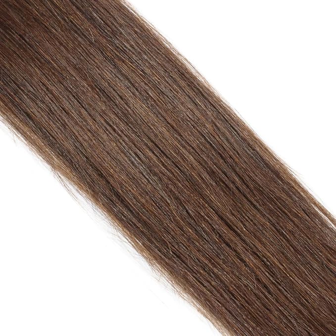 Brow Extension Hair – 100% Virgin Remy Human Hair – For Eyebrow Extensions – Natural-Looking, Soft Finish – Lasts Up to 6 Weeks – For Up to 8 Clients (Dark Chestnut)