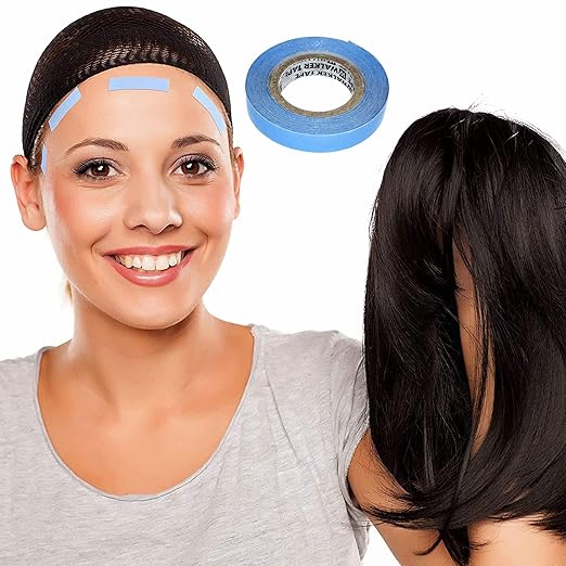 Medical Grade Wig Tape - 3/4''x12Yards Double Sided Adhesive, 4-Week Hold for Lace Front Wigs/Toupees, Hypoallergenic & Waterproof, Easy to Separate (Made in USA)