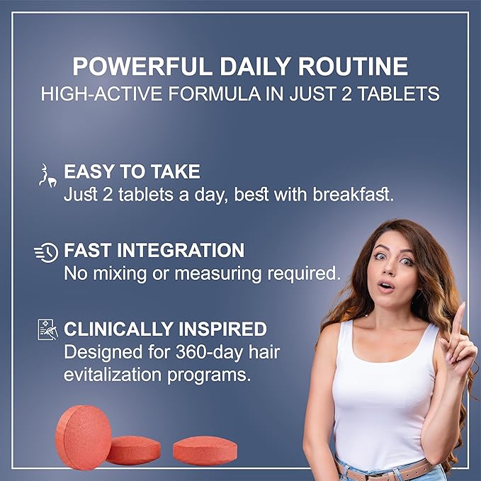 Hair Growth Supplement | 360 Tablets - 6 Months Supply | Support Thicker, Fuller Healthy Hair Growth For Men & Women - Advanced Hair Growth 17 in 1 Formula
