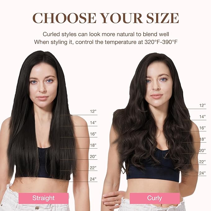 GOO GOO Clip in Hair Extensions Real Human Hair, Remy Human Hair Extensions Clip ins for Women, Natural Human Hair, 16inch 120g 7Pcs, 2 Dark Brown