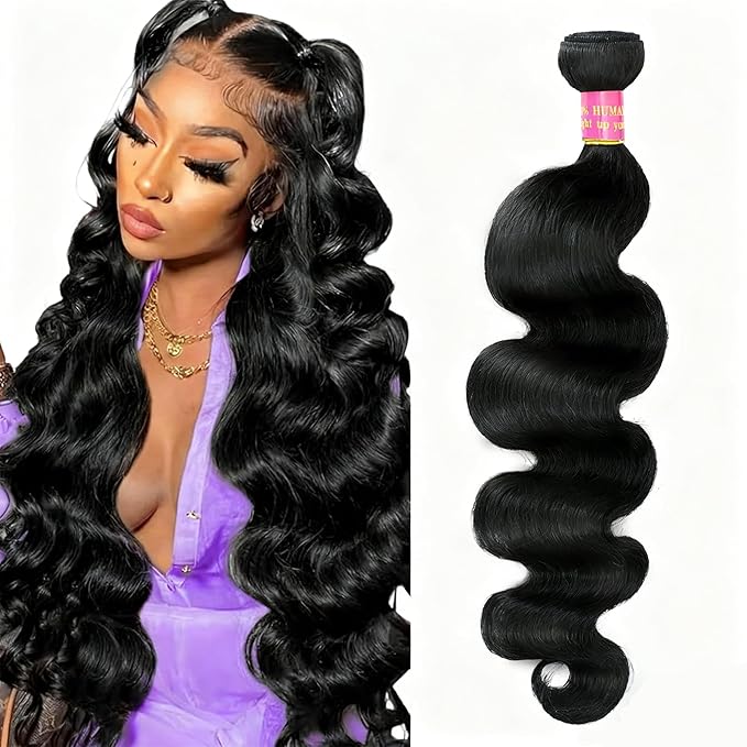 12A 26 Inch Body Wave Bundles Human Hair 100% Unprocessed Brazilian Virgin Quick Weave for Black Women Wavy Human Hair Bundles