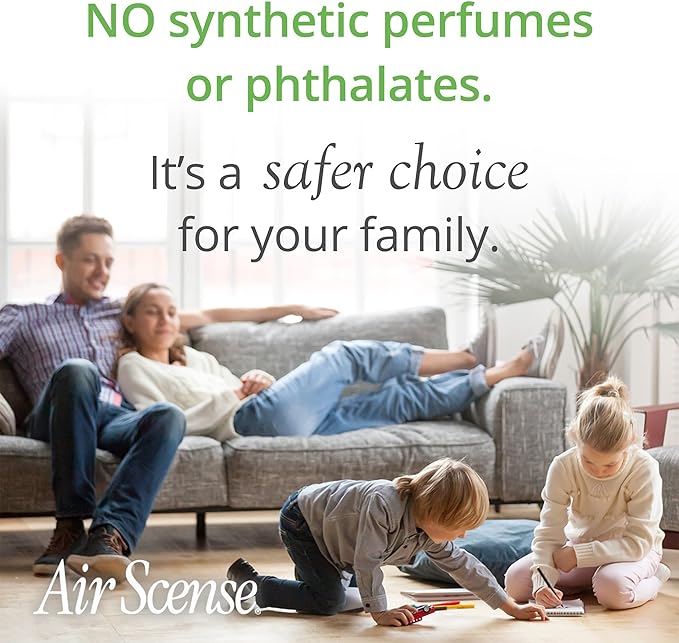 Air Scense Air Freshener Deodorizer Room Spray for Bathroom & Home, Essential Oils, Natural Vanilla - 7 fl oz (4-Pack)