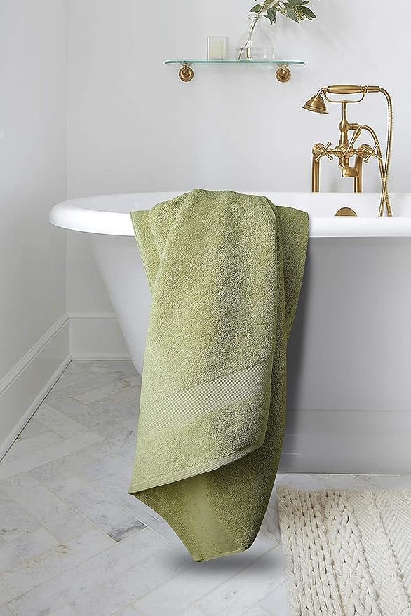 Softolle Luxury Bath Towels Set of 4 (27” x 54”) | Towels for Bathroom | Super Soft | Highly Absorbent Towels for Home, Spa, Gym (Sage Green)