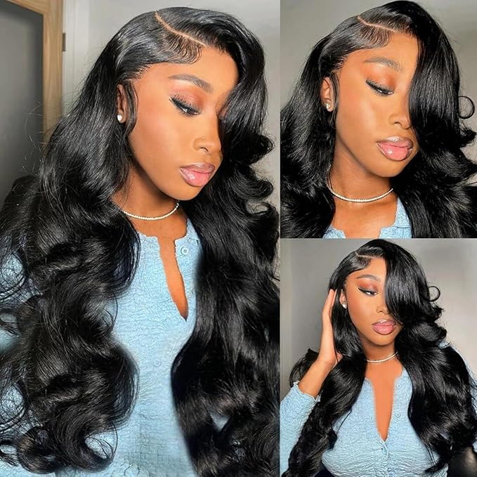 Body Wave Human Hair 12A Body Wave 100% Unprocessed Brazilian Virgin Hair Bundles Deals Extensions Weave Natural Black (28 Inch)