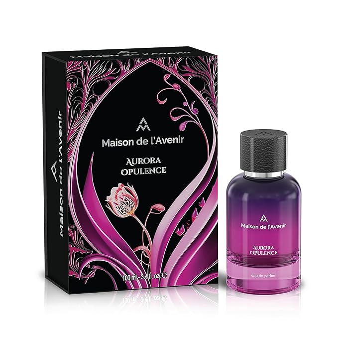 Maison de l'Avenir Aurora Opulence – ZENITH COLLECTION | Floral Woody Fragrance | Unisex Cologne & Perfume | Natural & Essential Oils | Eau de Parfum (36 Hours) | Made in UAE | 100ml / 3.4 fl. oz.