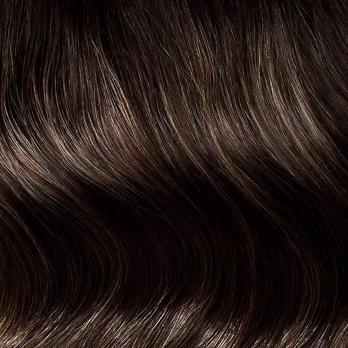 Luxy 100% Remy Human Hair Extensions for Thin Hair Thinning Hair Fill-Ins – 6 Seamless Wefts Multi-Dimensional Color Blend - Natural-Looking Volume & Coverage 95 grams 20" Dimensional Honey Espresso