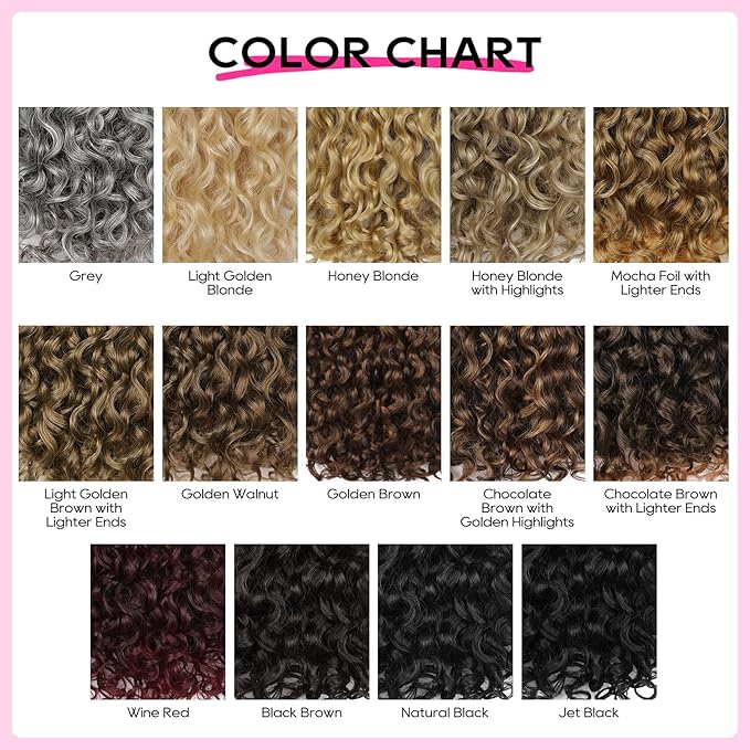 REECHO Curly Hair Extensions - 4PCS 18" GoGo Curly Clip in Hair Extensions 100% Super Protein Hairpieces with Invisible Lace Weft Silky Soft Natural Look for Women - Natural Black